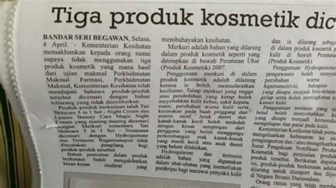 Perawatan skincare daisha spesialis kecantikan klinik ternama aja. KEMENTERIAN KESIHATAN BRUNEI SAHKAN TATI SKINCARE TIDAK ...
