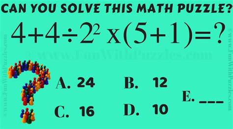 Math Brain Teaser For Middle School Students In 2020 Brain Teasers
