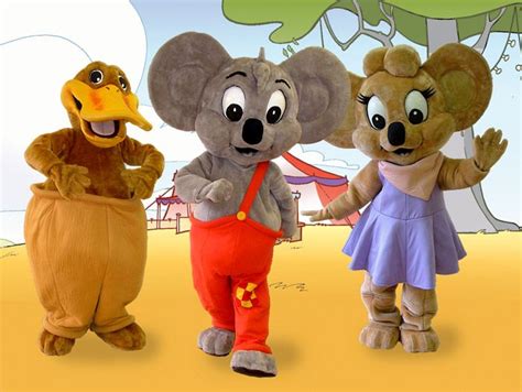 Blinky Bill The Koala With Flap The Platypus And Nutsy Mascot