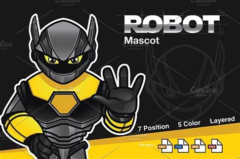 Robot Mascot Mascot Robot Illustration
