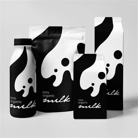 Organic Milk Concept On Packaging Of The World Creative Package
