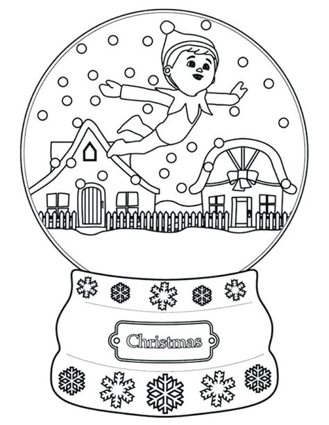 Elf On The Shelf Coloring Pages Free At Getdrawings Free Download