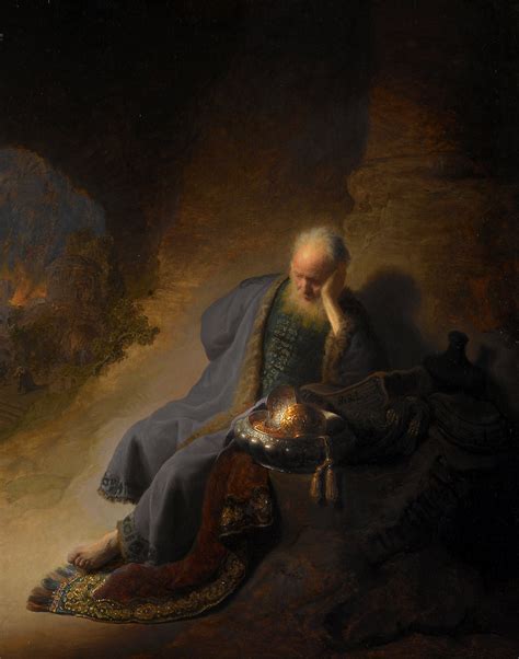 Rembrandt Jeremiah Lamenting The Destruction Of Jerusalem Flickr