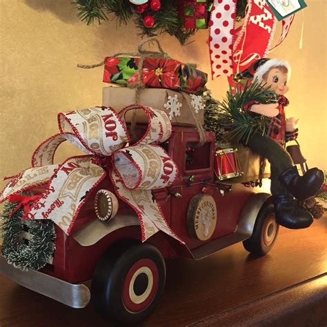 Little Red Truck Christmas Ornaments