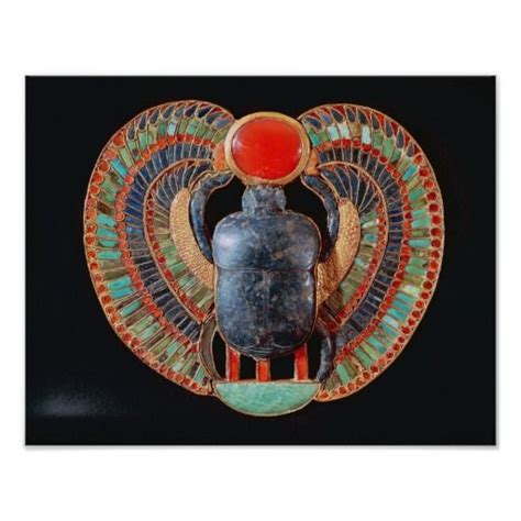 Scarab Pectoral From The Tomb Of Tutankhamun Poster Zazzle