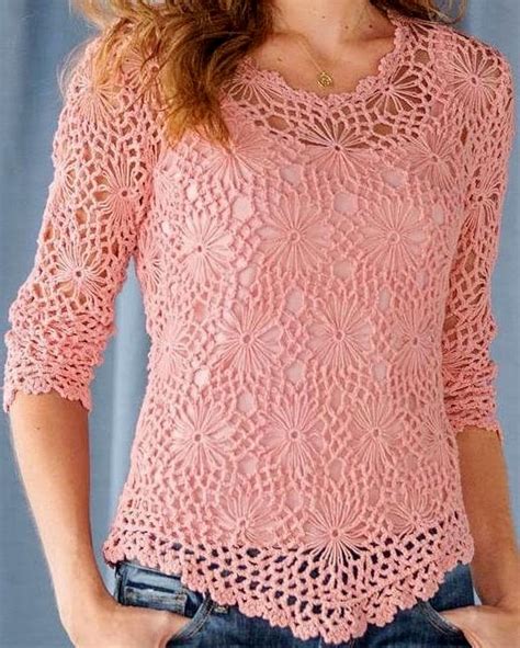 Preciosa Blusa A Crochet Paso A Paso ⋆ Manualidades Y Diymanualidades Y Diy
