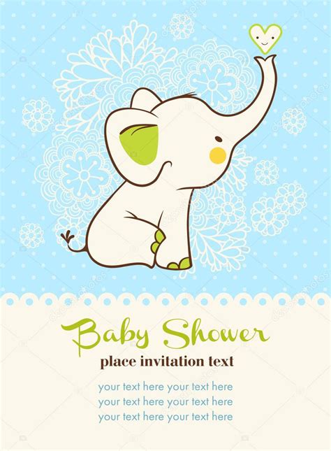 Baby Shower Invitation Card — Stock Vector © Svaga 43680093