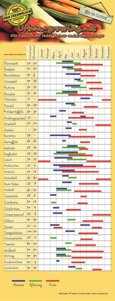 Langsam geht es wieder los. Pflanzkalender - Gartentipps | Aussaat | Erntezeitpunkt ...