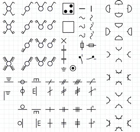 Dia Sheet Electrical Electricity Symbols For Floor Plans Based On