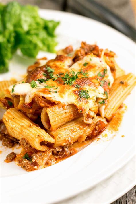 Baked Ziti With Sour Cream Easy Wholesome