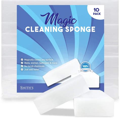 10 Pack Smiths Magic Cleaning Eraser Sponge 2x Longer Lasting