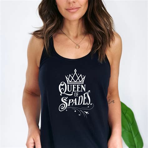 queen of spades tank top hotwife tank top t for hotwife etsy