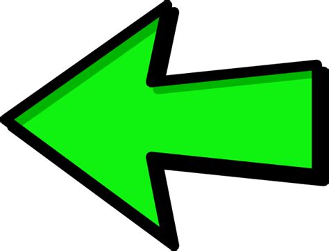 Green Arrow Left Clip Art At Vector Clip Art Online