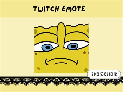 Spongebob Emote Judging Emote Discord Emote Twitch Emote Etsy Ireland