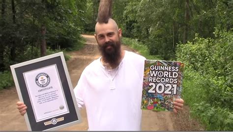 Minnesota Man Takes Home Guinness World Record For Tallest Mohawk