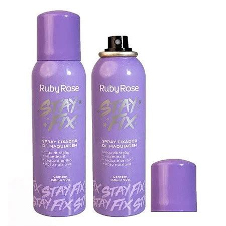 Spray Fixador De Maquiagem Stay Fix Ruby Rose CF Makeup Comprar