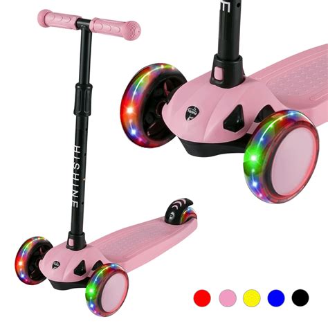 Hishine 3 Wheel Kick Scooter For Kids And Toddler 3 5 Year Old Age