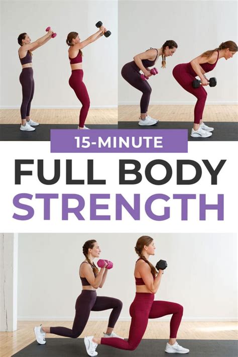 15 Minute Full Body Strength Workout Video Nourish Move Love