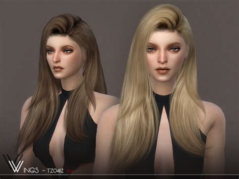 Wings Tz0412 Hair By Wingssims At Tsr Sims 4 Updates