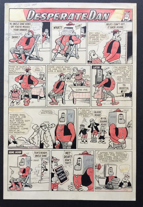 Dudley Watkins Desperate Dan Dandy Annual 1960 Published 1959 Comic