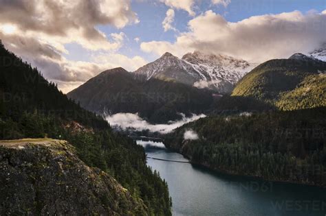 The View From Diablo Lake Overlook In The North Cascades National Park