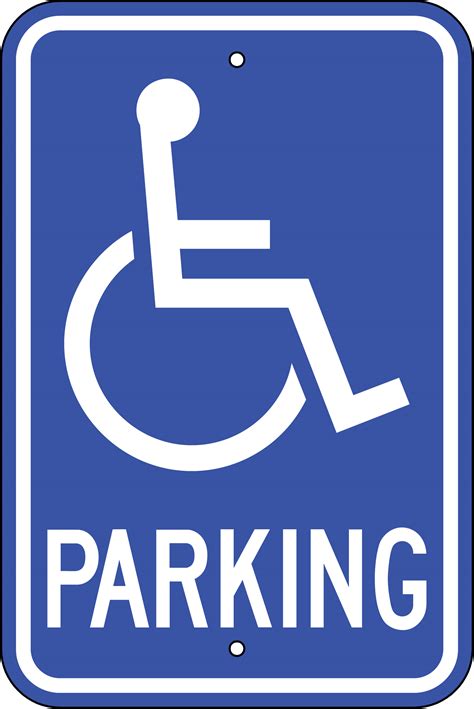 Printable Handicap Parking Signs