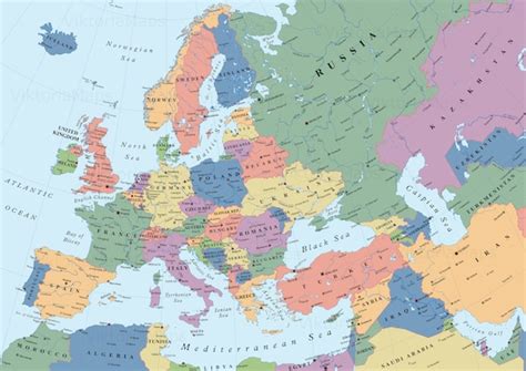 Map Of Europe And Middle East Countries