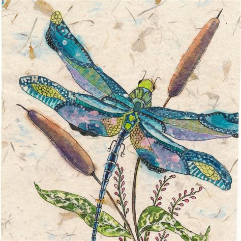 Dragonfly Painting Watercolor Painting Watercolor Paintings