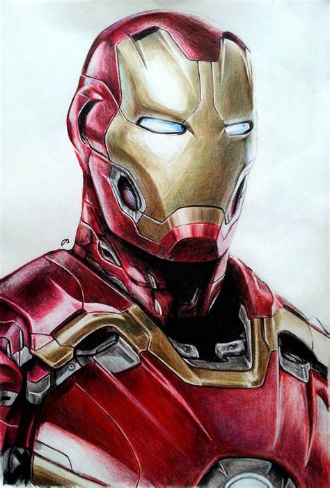 Compartir 110 Imagen Dibujos A Lapiz De Iron Man Vn