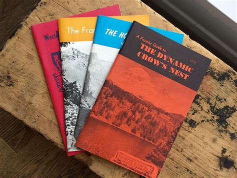 Free Shipping Vintage Frontier Books Canada Set Of 4 Etsy