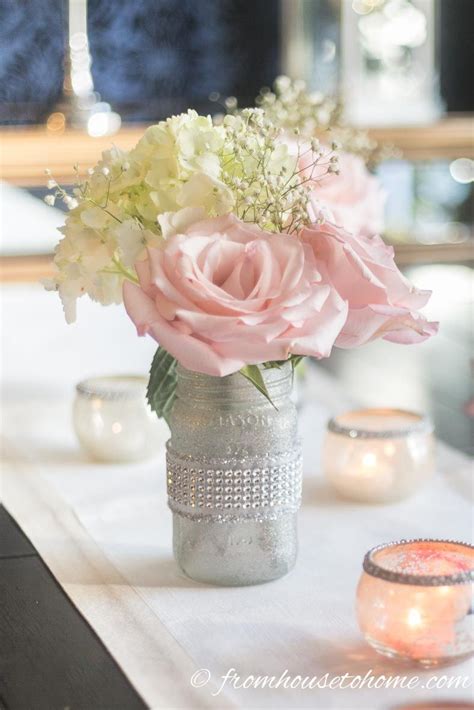 5 Simple But Elegant Pink Flower Centerpieces That Are Low Enough To See Over Floral
