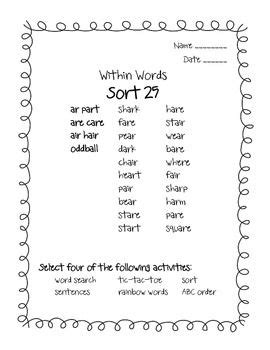 Charles st, baltimore, md 21201. Word Sort By Alphabetical Order - A B C Fun Learning