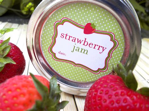 Colorful Adhesive Canning Jar Labels April