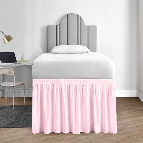 Ruffled Dorm Room Bed Skirt Three Sided College Dorm Bed