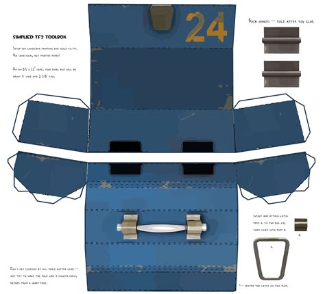 11simple Tf2 Dispenser Papercraft Template Kaydensz