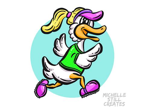 Quackers Cartoon Duck Mascot By Squeeb Creative On Dribbble