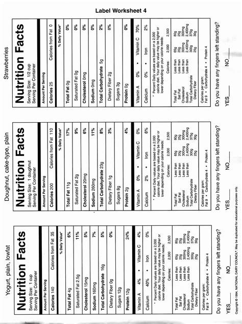 Have a child or student who's reluctant to write? 50 Blank Nutrition Label Worksheet in 2020 | Label template word, Label templates, Nutrition labels