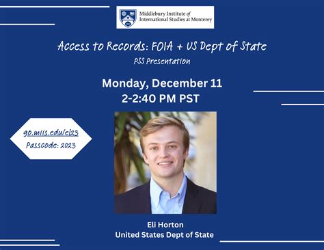 Access To Records Foia Us Dept Of State Student Presentation