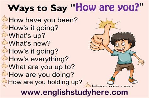 18 Ways To Say How Are You In English English Fun English Tips