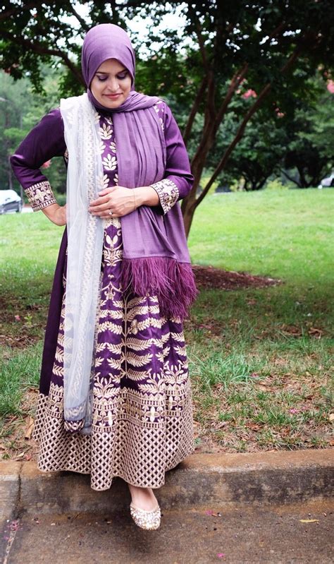 Feathered Hijab Purple Hijab Look Purple Hijab Feathered Hijab Fashion