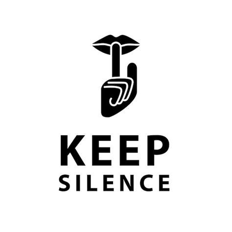 Premium Vector Illustration Vector Graphic Of Keep Silence Icon