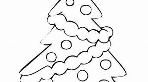 Ausmalbild Weihnachten Weihnachtsbaum mit Geschenken kostenlos