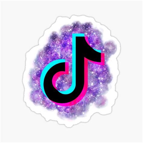 Pink snapchat logo #snapchat #snapchatlogo #pink image by marlin uribe. Aesthetic Tiktok Logo Pink Purple Stickers | Redbubble