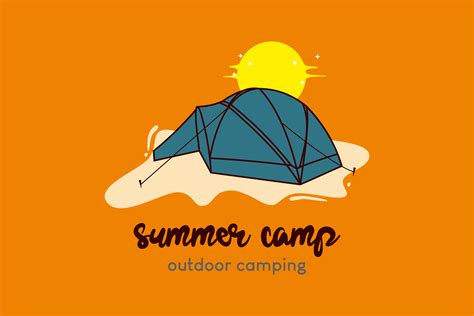 Summer Camp Logo Design Illustration Graphic By Byemalkan · Creative