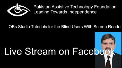 Live Stream On Facebook Using OBs Studio Obs Studio Tutorials For