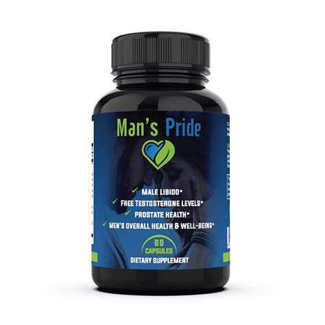 Mans Pride Natural Testosterone And Libido Booster Supplement For Men Max Energy 60 Pills
