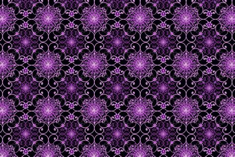 Dark Purple Floral Pattern Seamless Dark Purple Floral Pattern