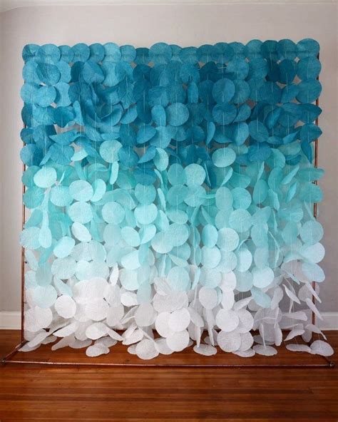 Bring style and function to a living room setting using the atlas coffee table. The Original Paper Circle Garland: Teal and Sea Foam Ombre ...
