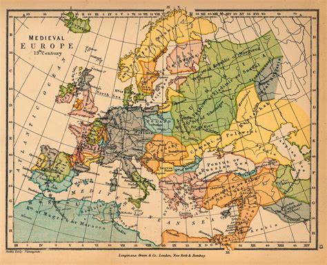Medieval Europe In The 13th Century Full Size