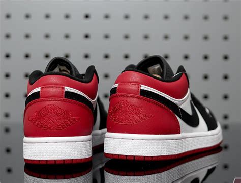 Air Jordan 1 Low Black Toe 553558 116 Whiteblack Gym Red Sneakers